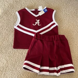 NWT Alabama Crimson Tide cheerleading apparel, size 4T